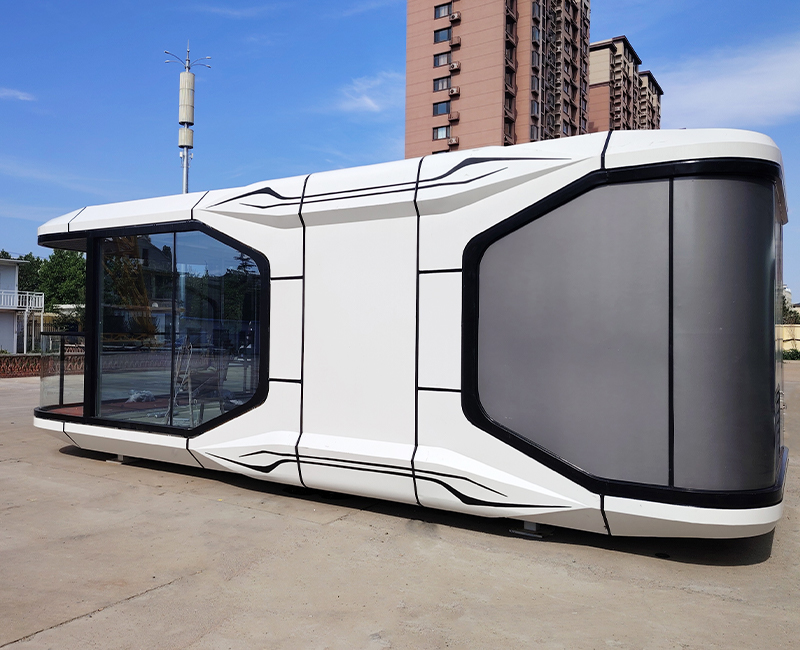 Prefabricated Steel-framed Two-bedroom Capsule-style Houses Suitable for Villas and Resorts