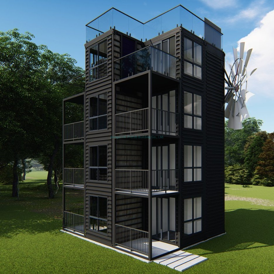 Multilevel Prefab Prefabricated Steel Strucutre Container House /Apartment.