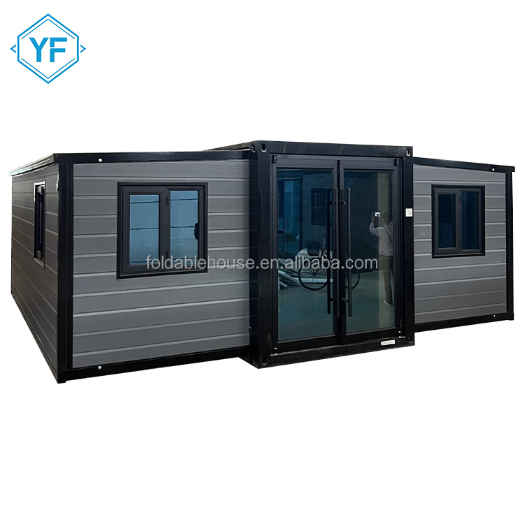 China Factory Directly 20ft Expandable Prefabricated Container House Foldable Prefab Tiny Home 2 Bedroom