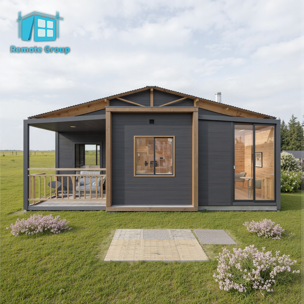 REMOTE Modern Luxury Steel 20ft 40ft Modular Prefabricated Cabin Expandable Container House for Hotel Office