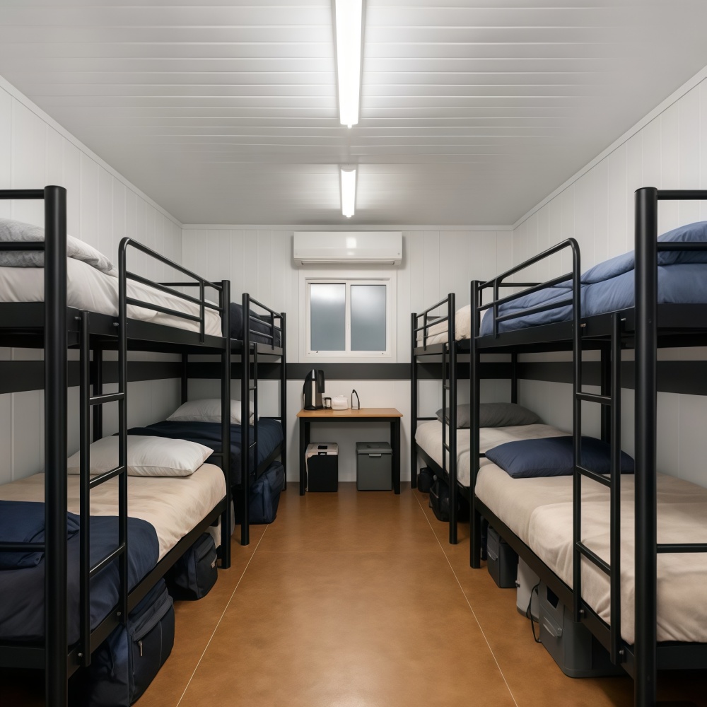 Foldable Flat Pack Container House Steel Structure Durable for Construction Site Office Quick Assembly Ray-Zen