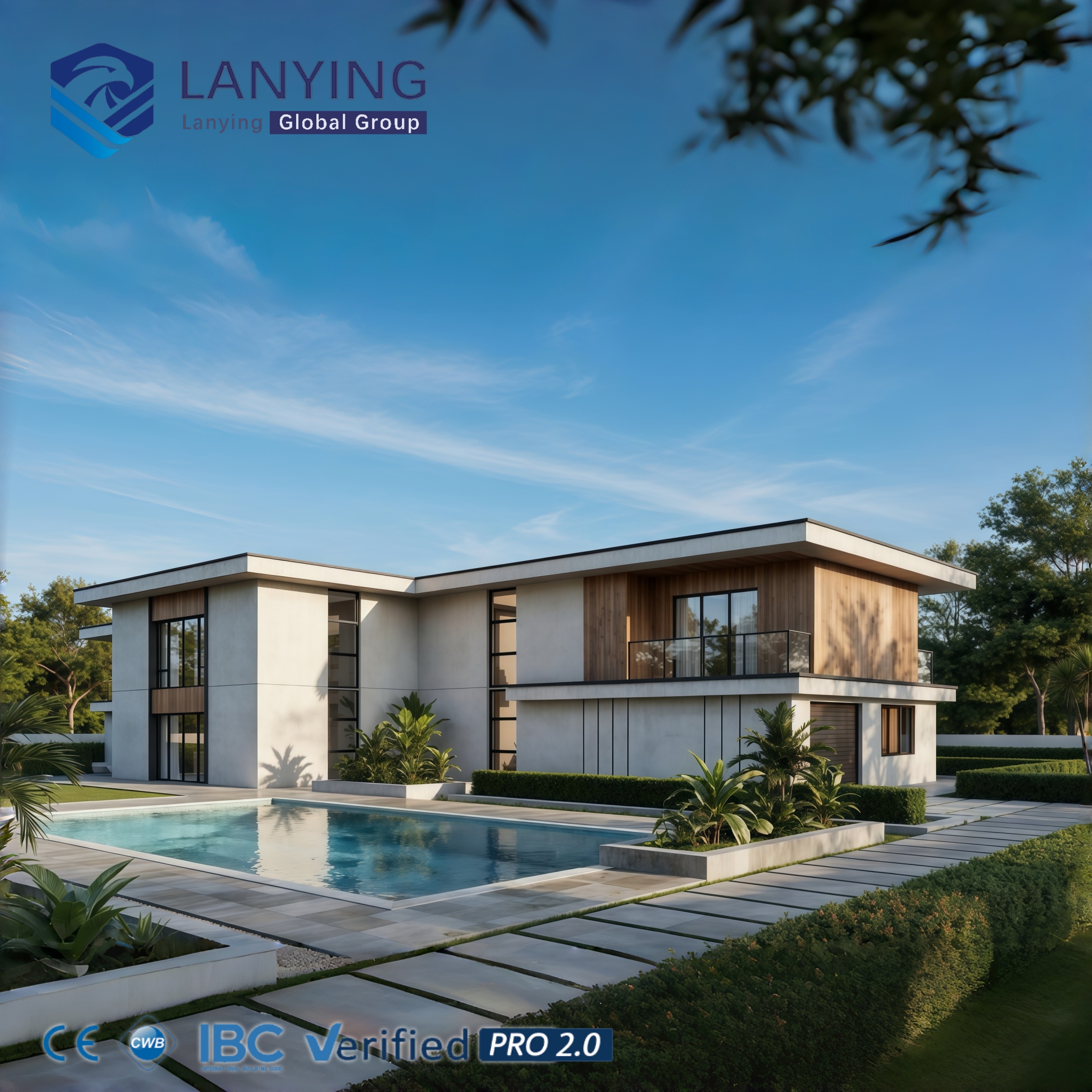 High-End Prefabricated Steel Structure Villa Modern Luxury Modular Hotel Custom Design Residential Solution