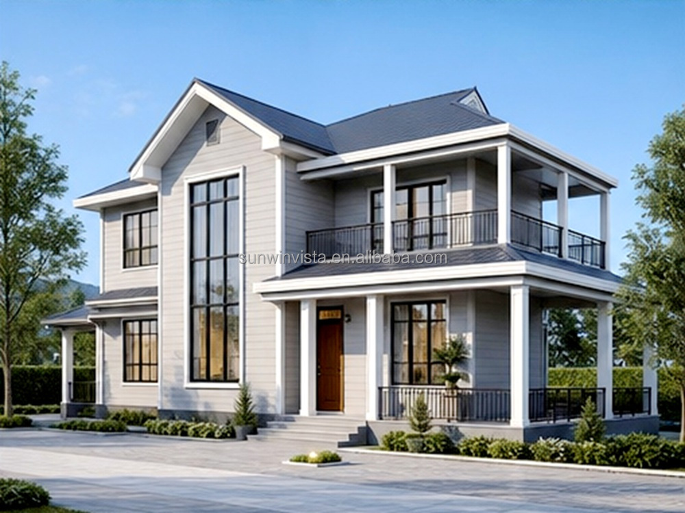 Luxury Modern Design Modular Prefabricated Villa Apartment Fast Installation Light Steel Structure Customized Layout 4 Bedroom
