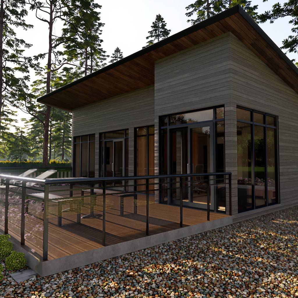 Sustainable Fully Furnished Fast Installation Modular Prefab Tiny Homes Exhibition Hall Detachable Container House Australia