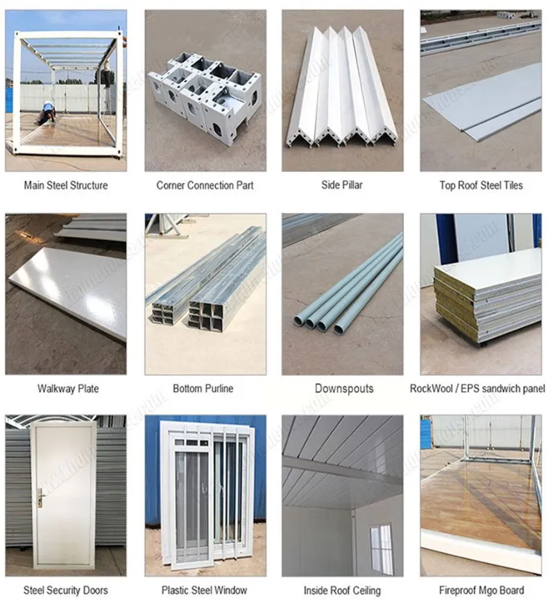 Low Cost Construction Site Housing Solutions 20FT Container House for Labor Camp