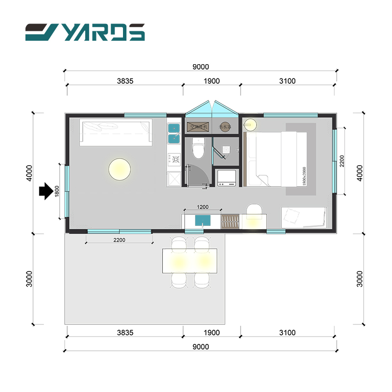 Outdoor Hotel Resort Mobile Prefab Home Space Capsule Tiny Houses