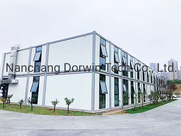 Flat Pack Two Story Modular Warehouse Exhibition Hall Prefabricated Container Villa Office
