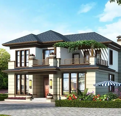 Luxurious Two-Layer Modular Light Steel Frame Living Villa for Quick Assembly