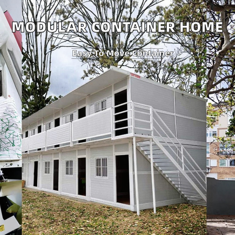 Prefab Steel Tiny Modular Detachable 40ft Container House Convenient Apartment Building