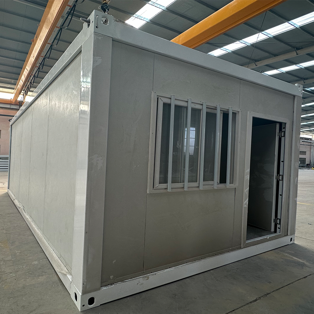 Customized Prefab Easy Build Movable Foldable House 20ft Prefab 1 Bedroom Office Tiny Apartment Z Shape Folding Container House