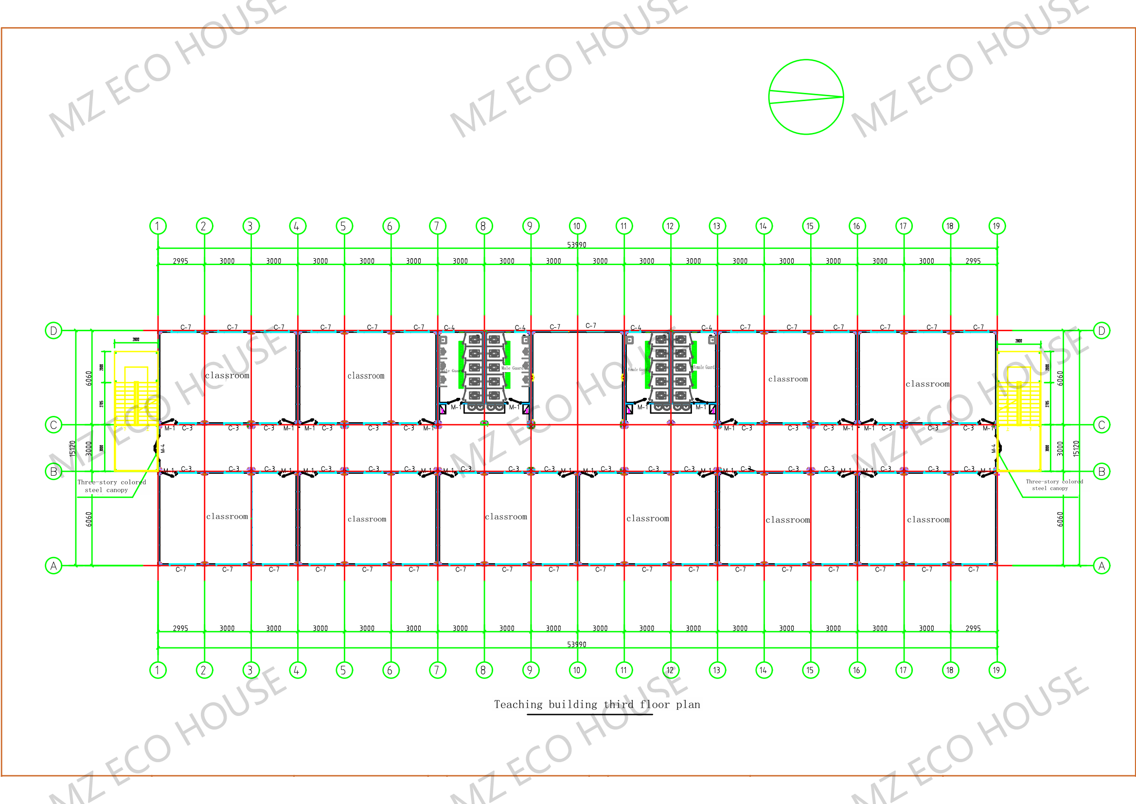 MZECOHOUSE Easy Assembly Flat Pack Container House Prefab Modular Flat Pack House Prefab School Building