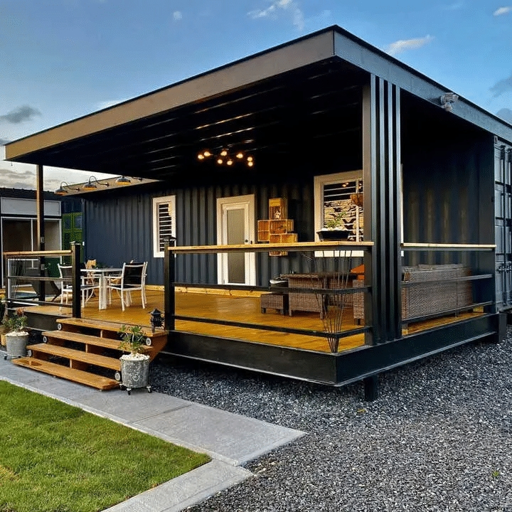 China Low Cost Economic Flat Pack Modular Steel Prefab Portable Tiny Home Building