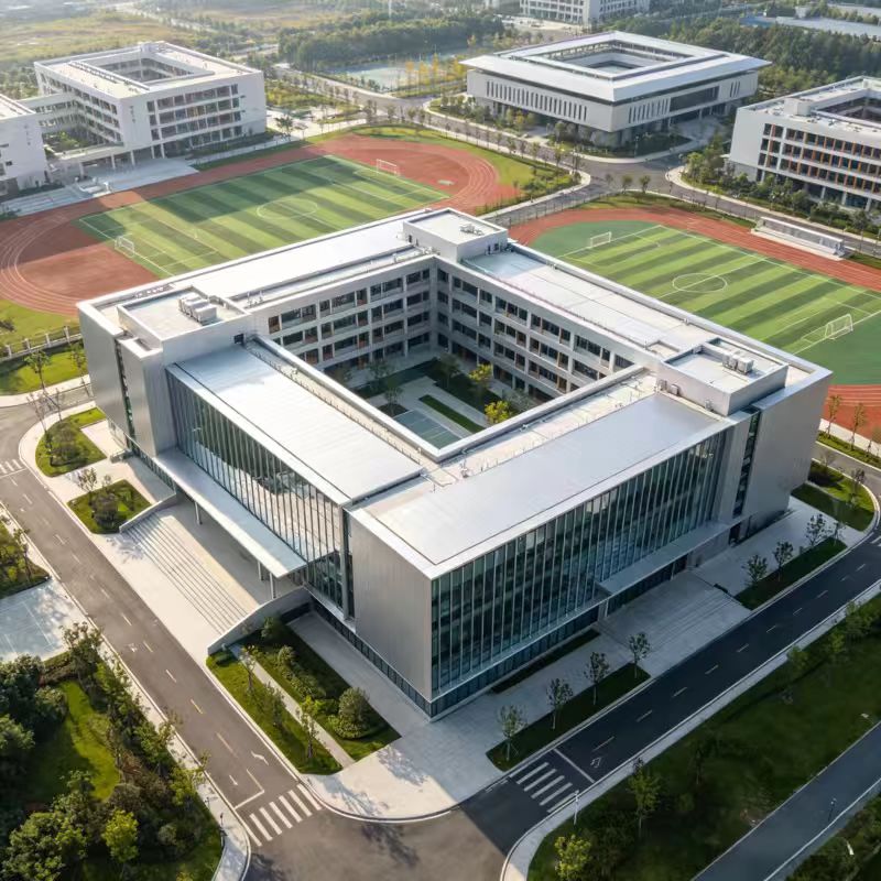 Wind Resistant Prefabricated Steel Structure School And Office Buildings Multi-functional Steel Structure Building