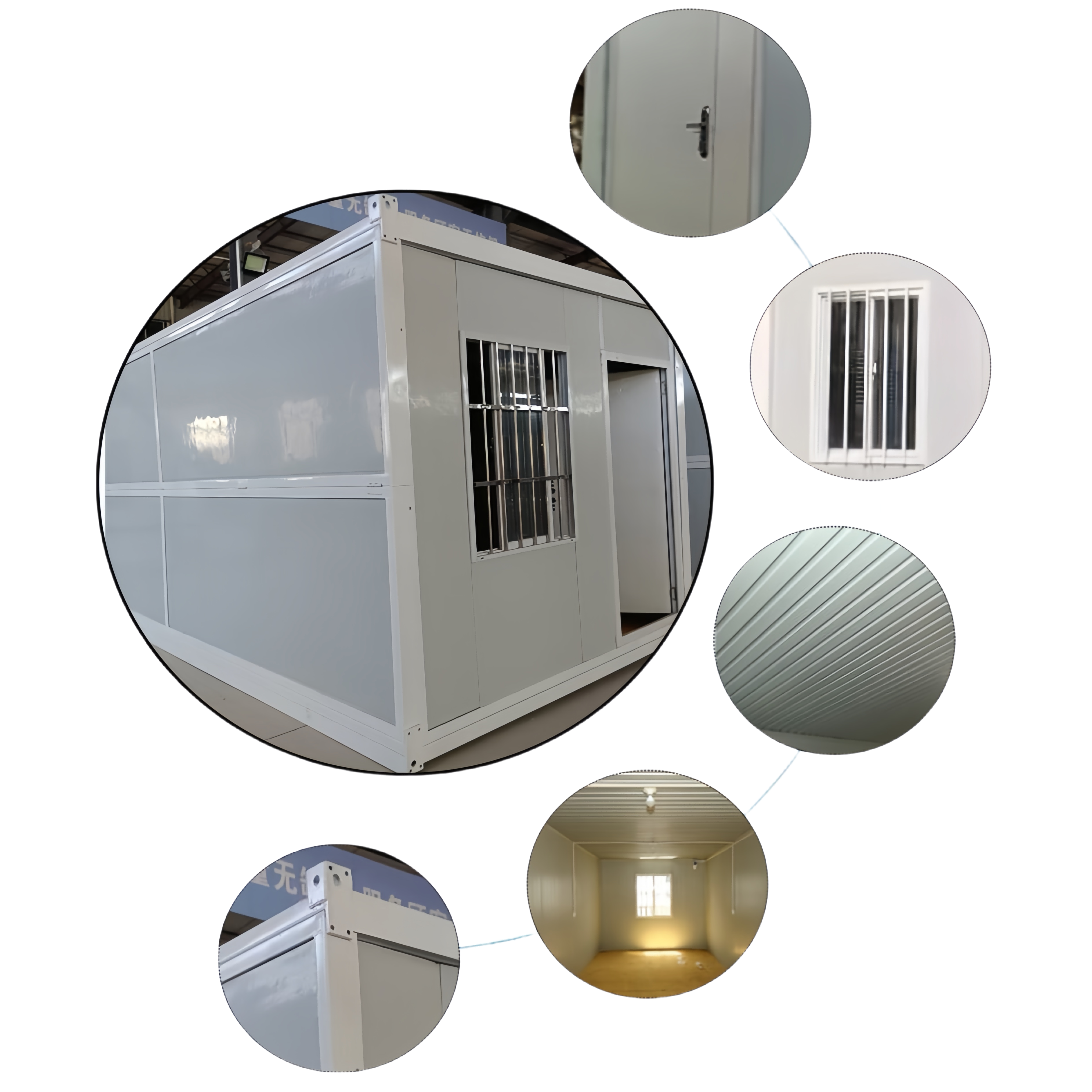 Fast Install Z Style Folding Container Home for Workshop Waterproof Casas Prefabricadas Modular Mobile Foldable Container House