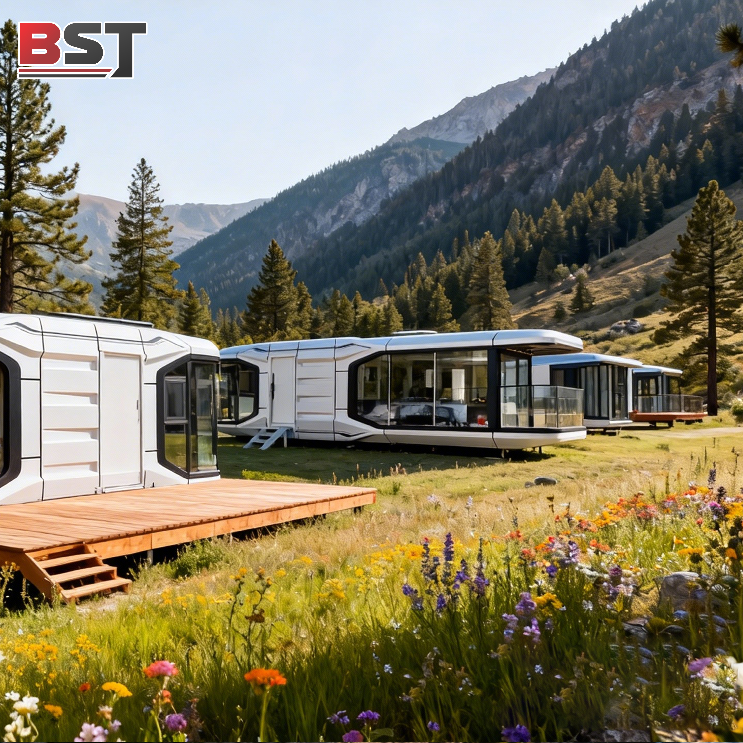High Quality Prefabricated Cabin Sleeping Pod Space Capsule House Mobile Villa Tiny Home Portable