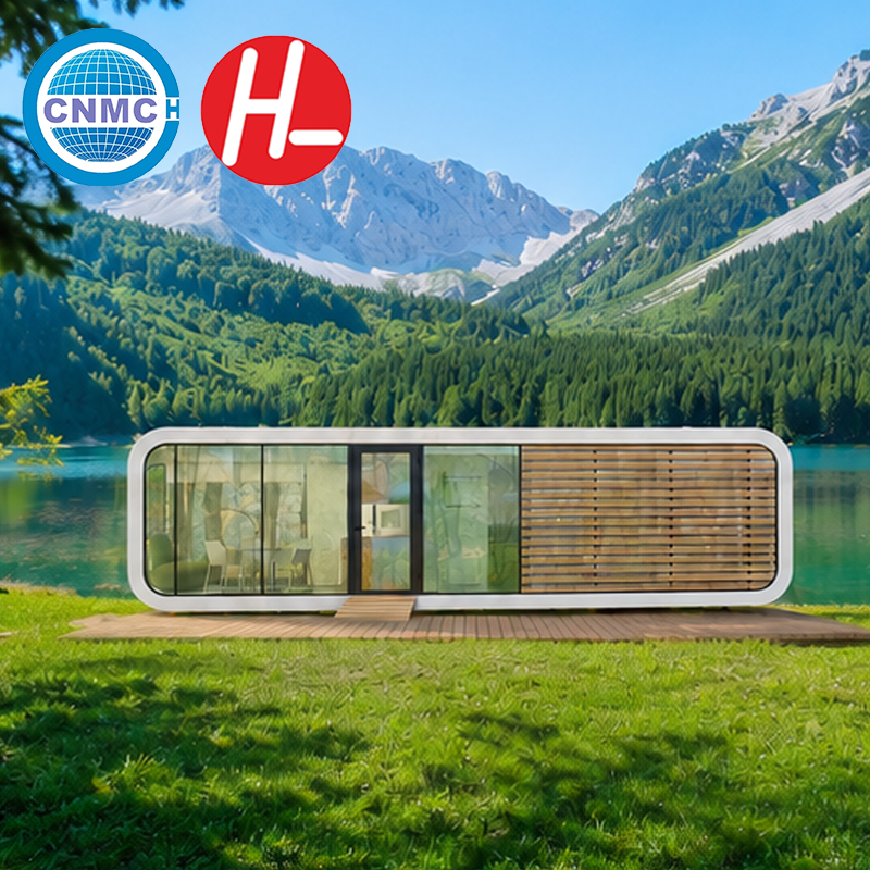Luxury Apple Cabin Home With Double Glazed Windows and High Strength Structure for Boutique Hotel Projects
