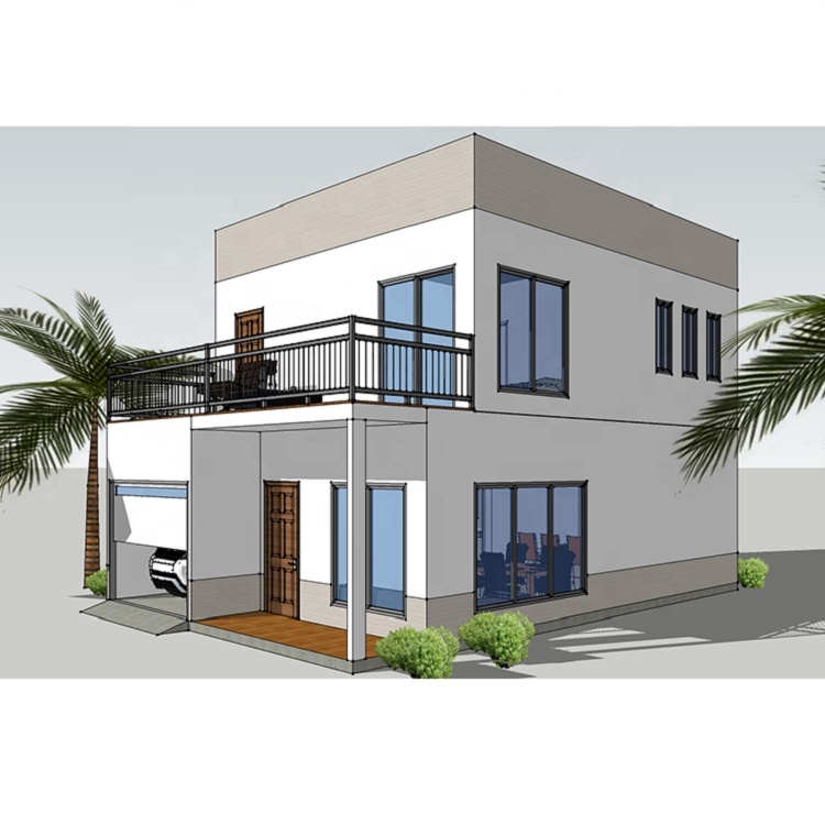 Luxury 4 Bedroom Pre-Fabricated Villa Prefab Cement House For Premium Living