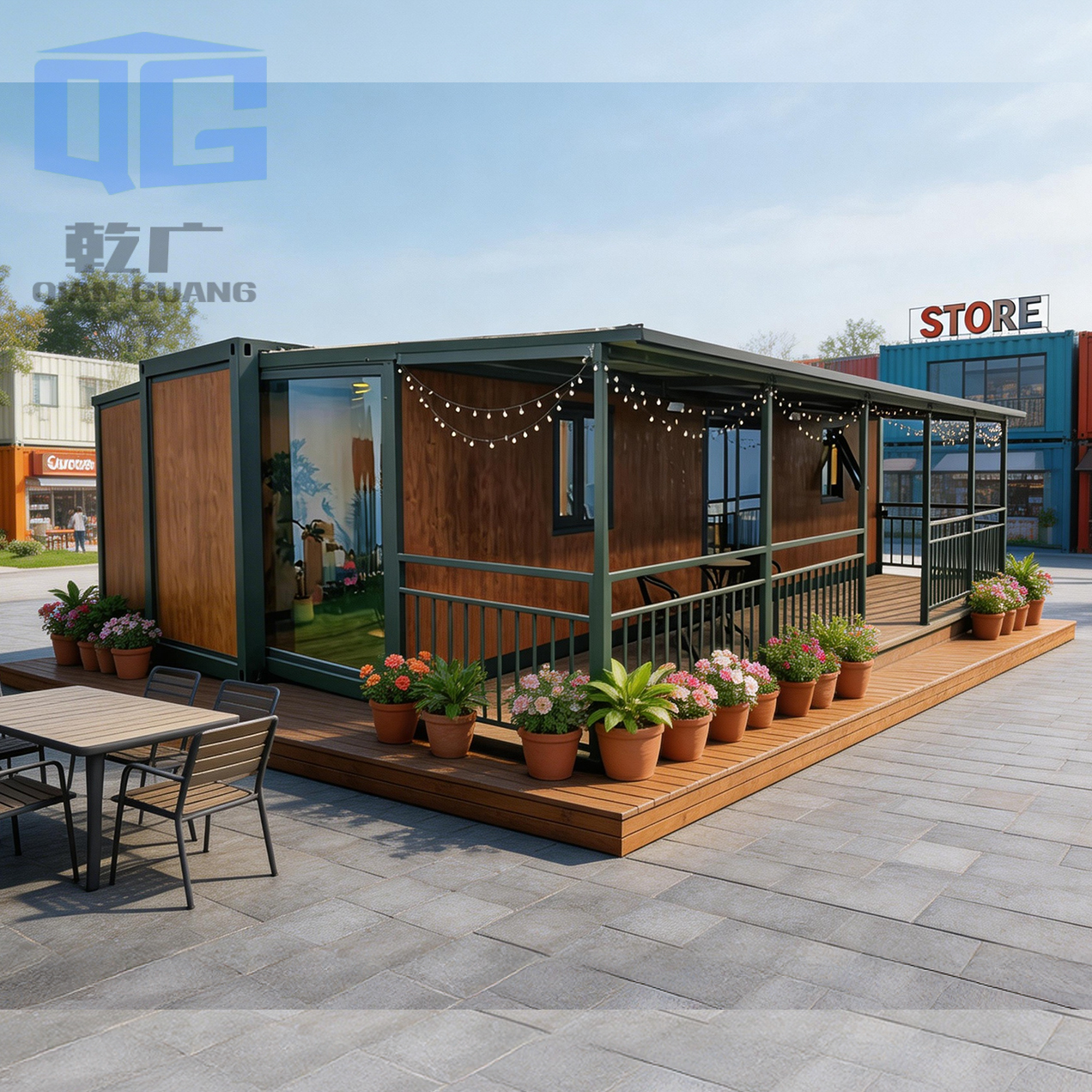 Prefabricated House 40ft 30ft 20ft Modular Home Tiny House 2 3 4 Bedroom Ready Made Steel Frame Custom Container Home