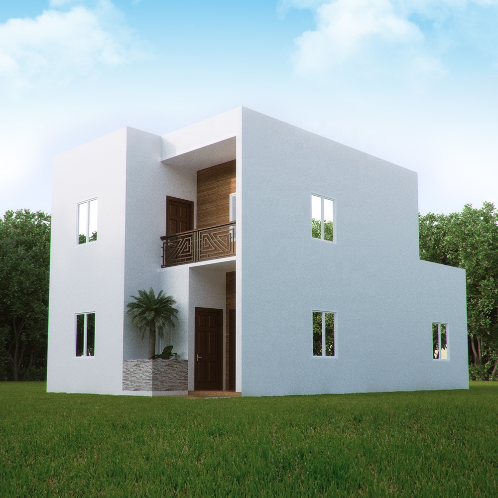 Luxury 4 Bedroom Pre-Fabricated Villa Prefab Cement House For Premium Living