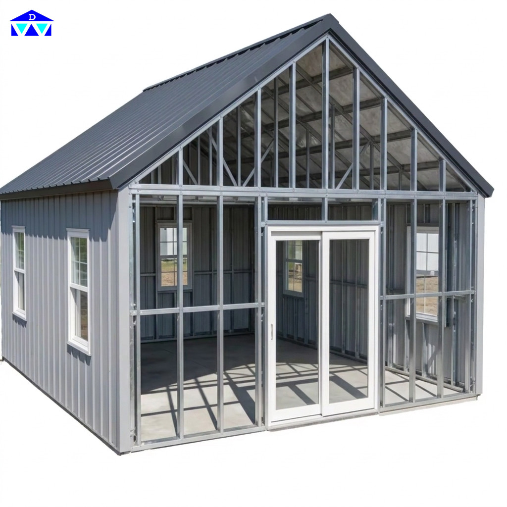 Quick Installation Single Story Metal Building with Integrated Office