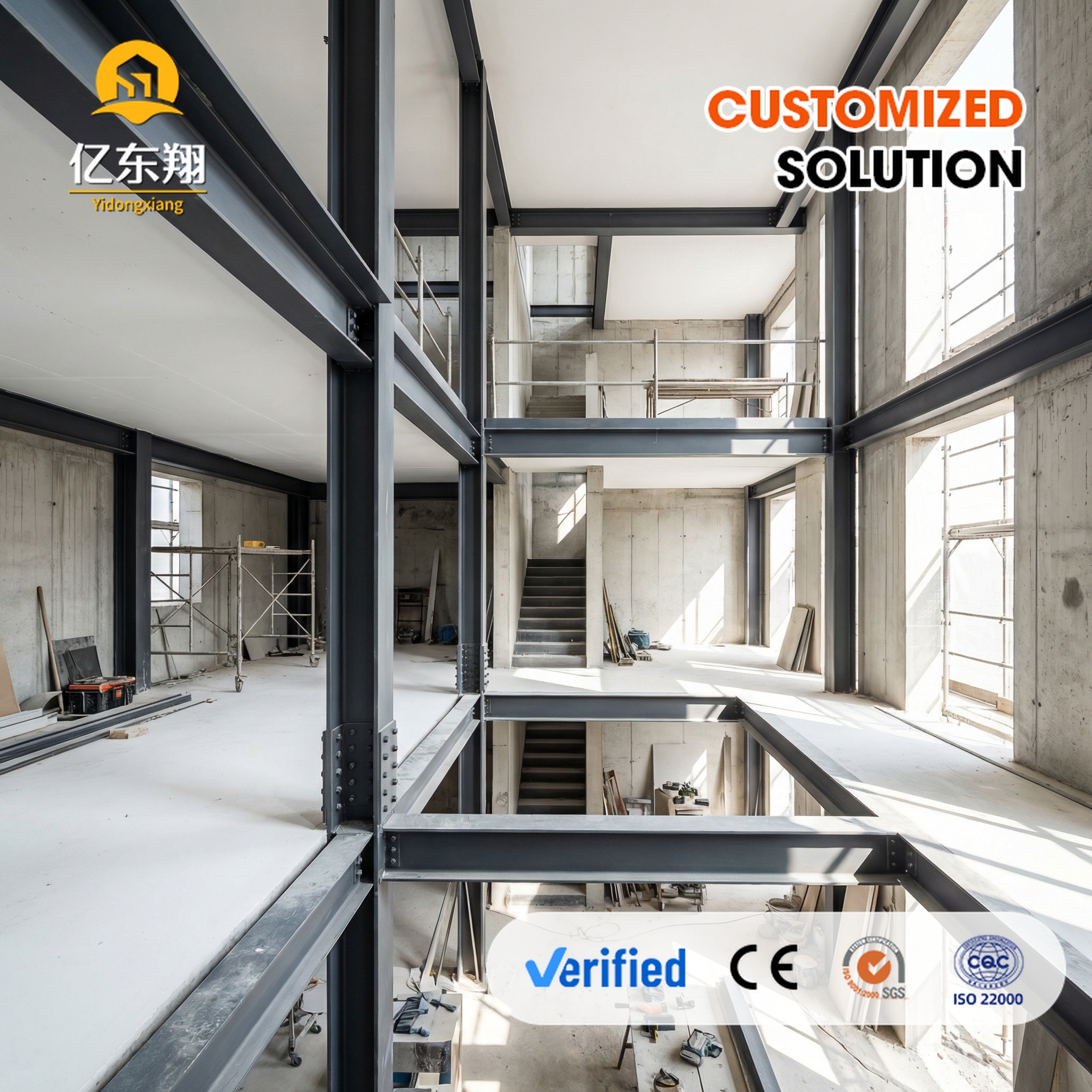 Prefabricated Modular Steel Frame Apartment Building With Fully Finished Interior For Immediate Residential Use