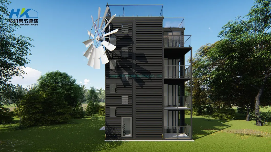 Multilevel Prefab Prefabricated Steel Structure Container House /Apartment.