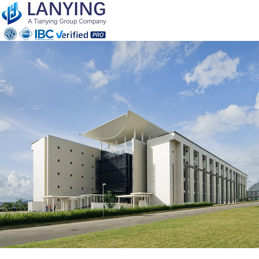 China Modern Design Style Light Steel Frame Building Certified Prefabricated Hospital Steel Structure