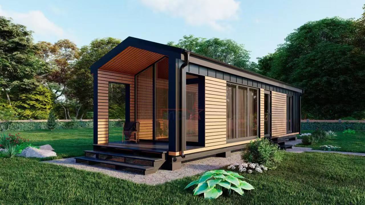 Luxury Prefabricated Steel Structure Wooden Villa/Hotel Garden Shed Prefab Houses Modern European Log Cabin/Office Building