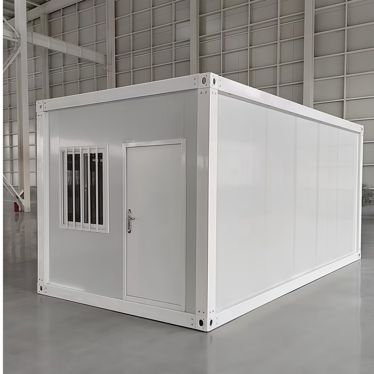 Factory Customized Quick-assembly Flat Roof Sandwich Panel Steel Detachable Container Houses for Office Building