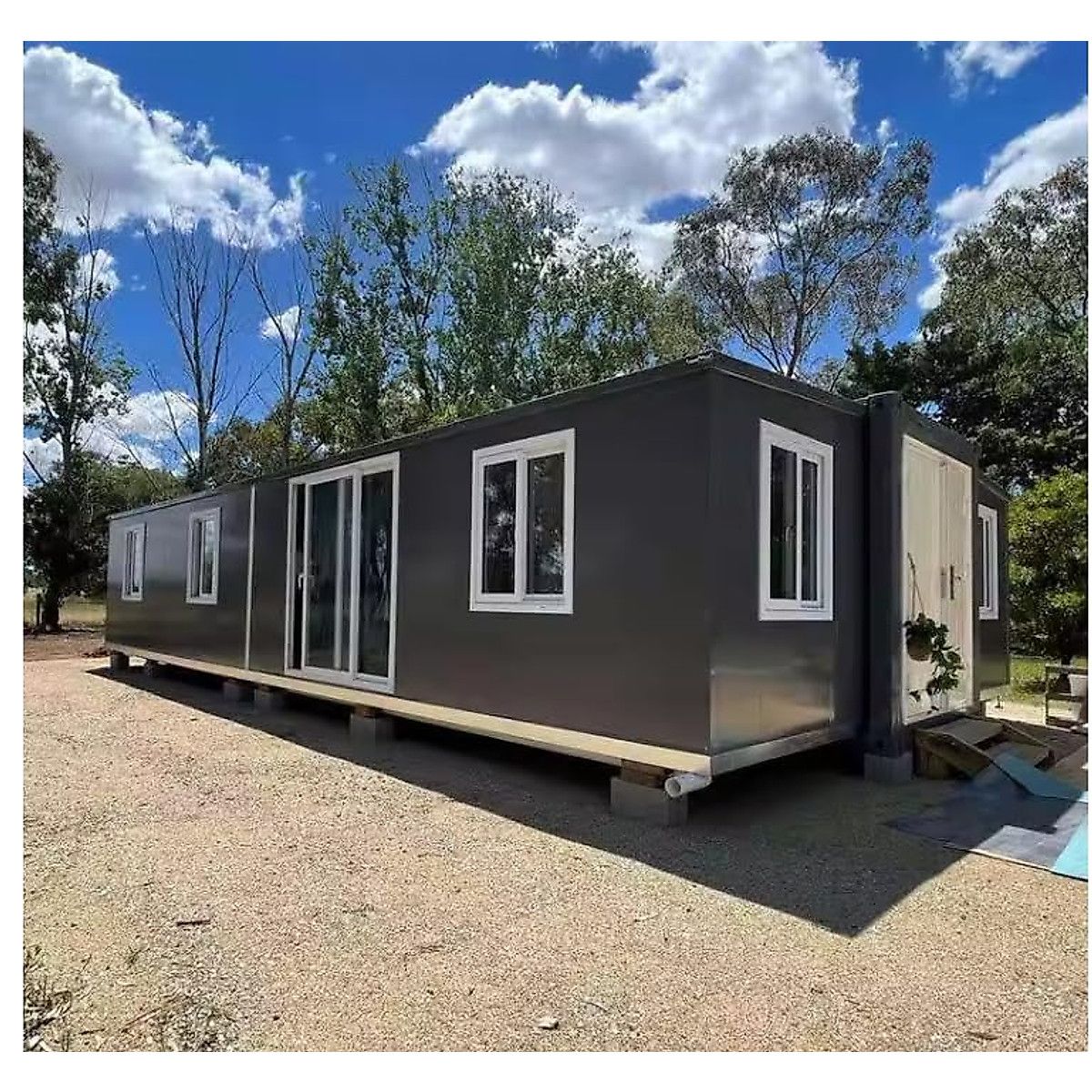 Fast Assembly Portable Folding House - Affordable Double Wing Expansion Container Home - Waterproof &amp; Windproof Prefab Villa.