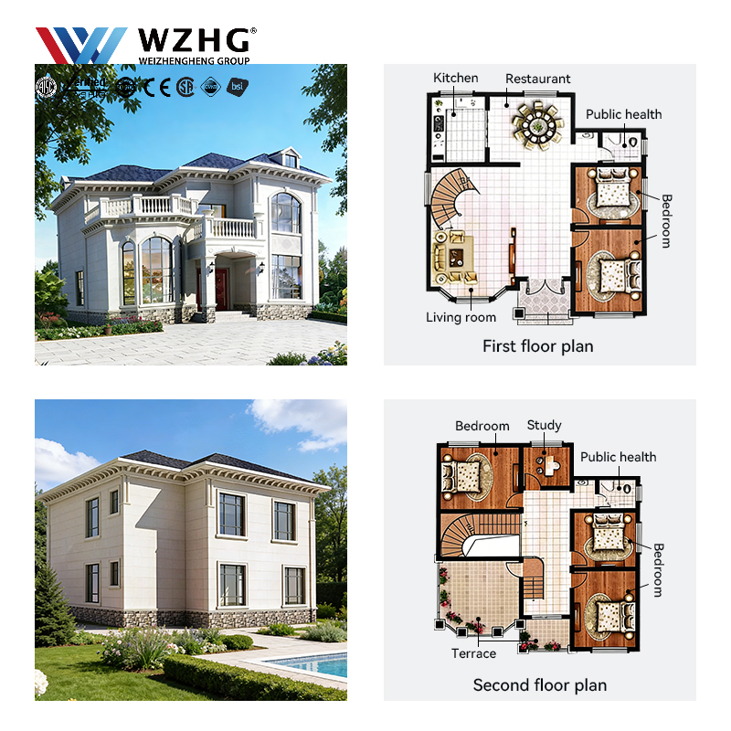 Sustainable Light Steel Modular Villa for Australia NZ Market Modern Coastal Resort Use for Villa Apartment Office Building