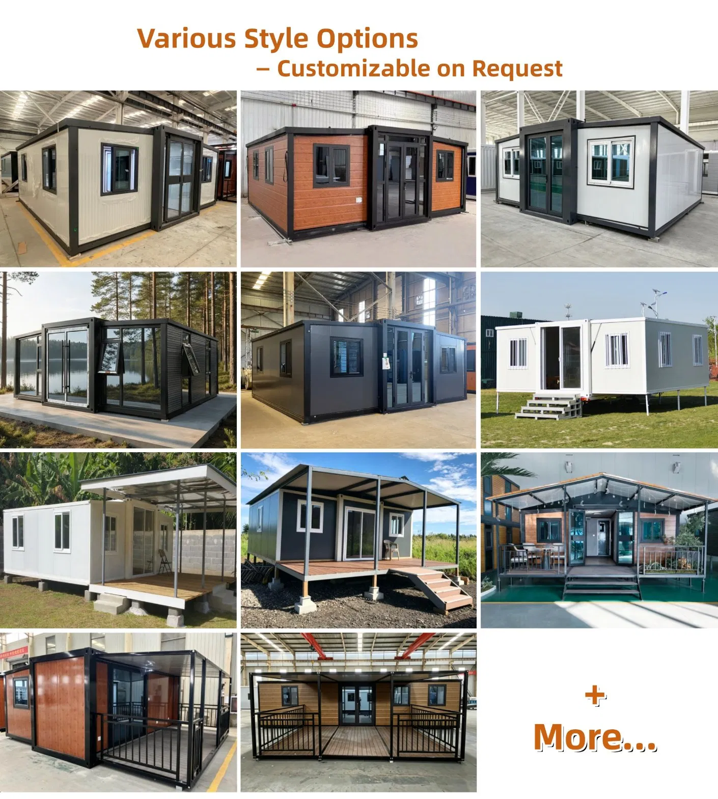 40 Feet Folding Expandable Container House for Living, Workshop, Warehouse or Office