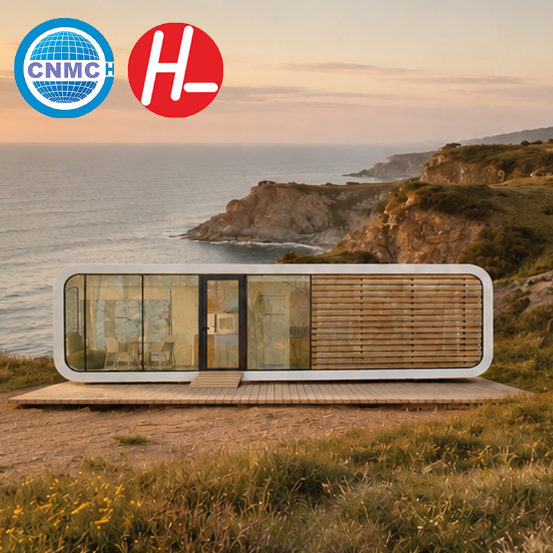 Luxury Apple Cabin Home With Double Glazed Windows and High Strength Structure for Boutique Hotel Projects