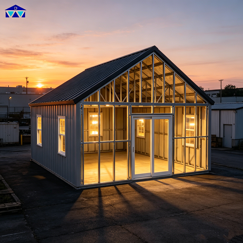 Quick Installation Single Story Metal Building with Integrated Office