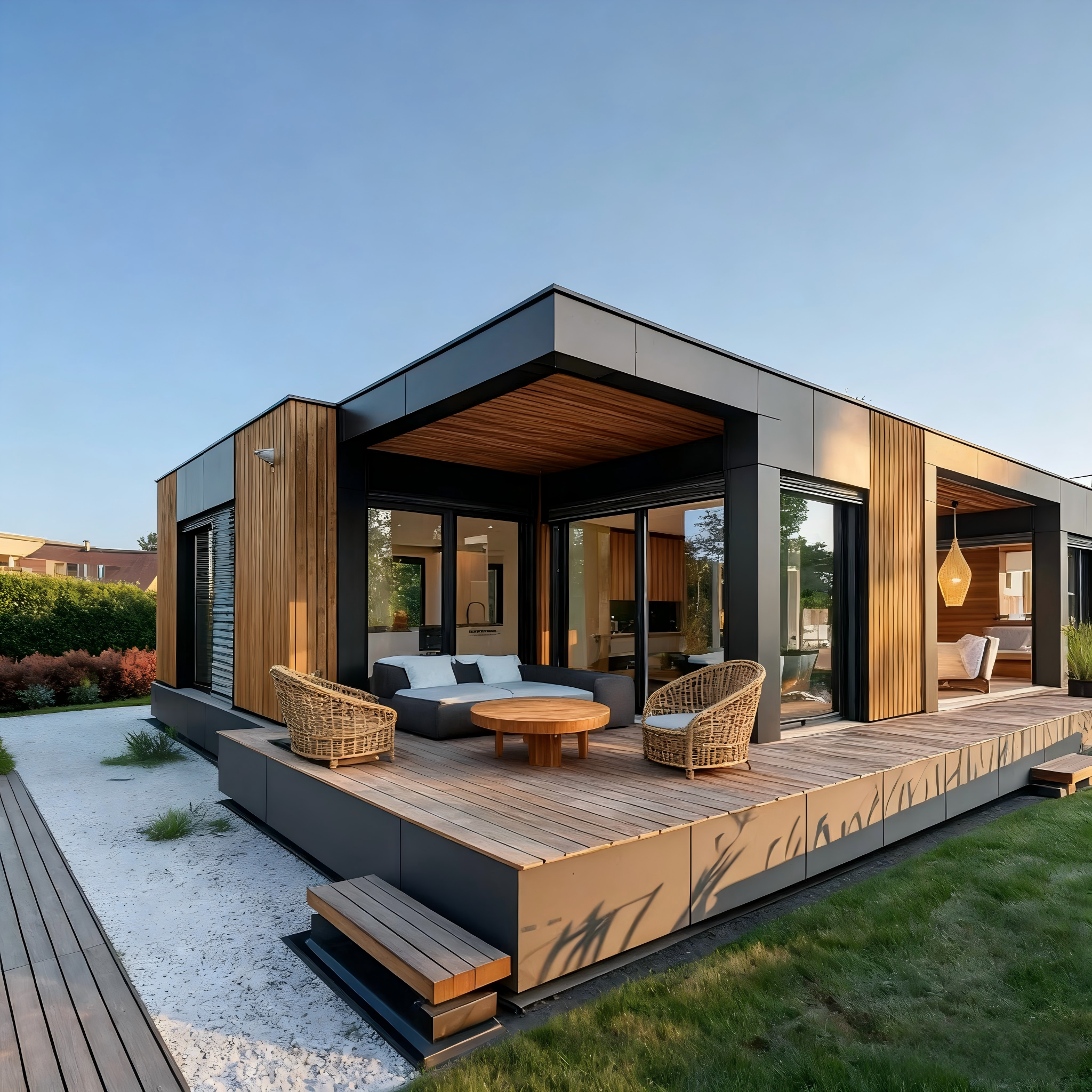 200M2 Modular Villas Modern and Eco-Friendly House Designs