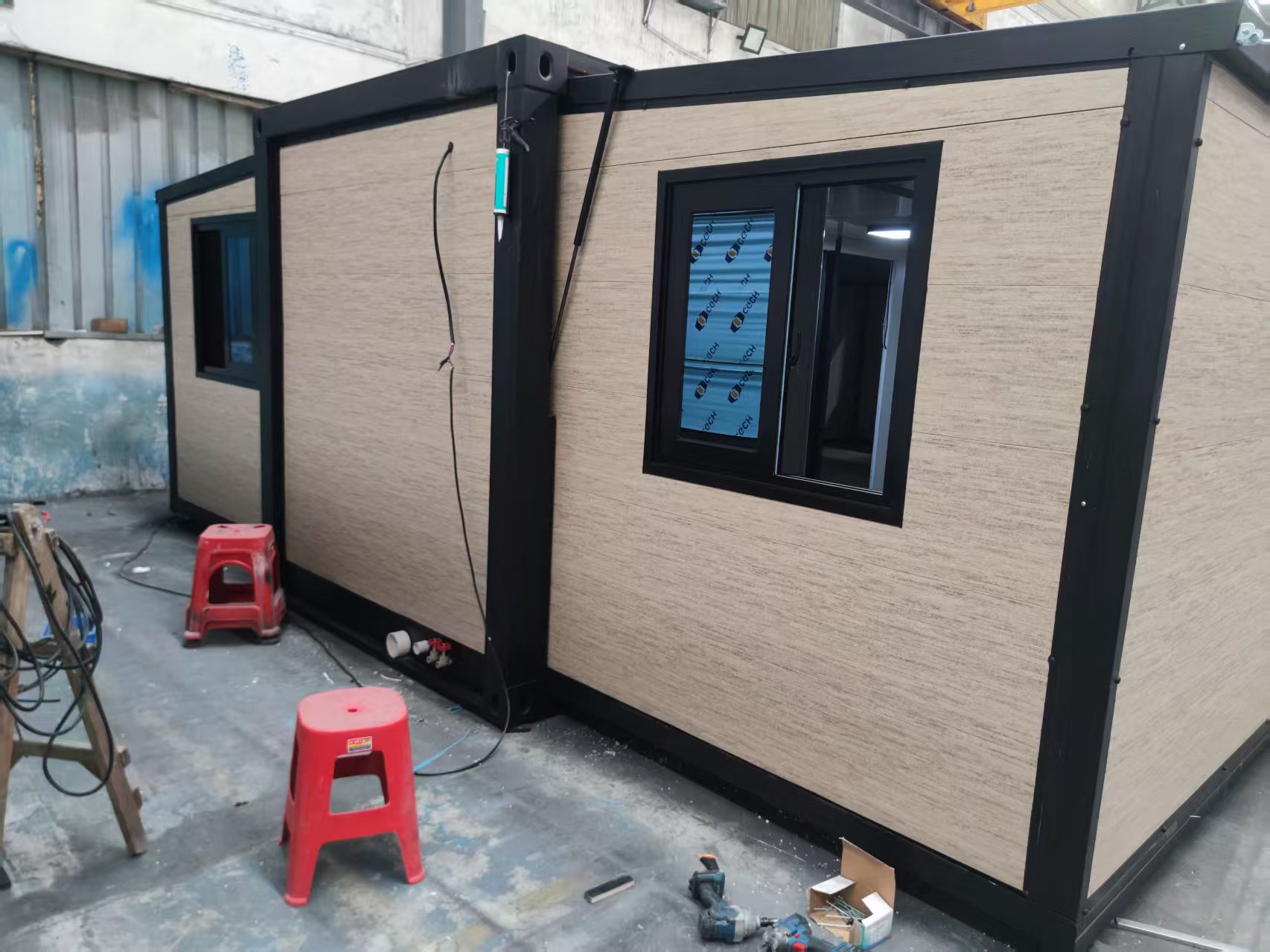 20ft Luxury Foldable Expandable Steel Container House Modular Prefab Modern Villa Apartment Outdoor Living Room