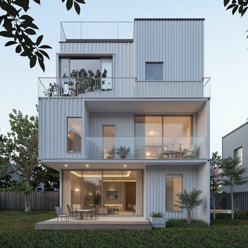Modern Style Detachable Steel Container Houses for Outdoor Use Free Design Planning Workshops Plants Warehouse Hospital Mall