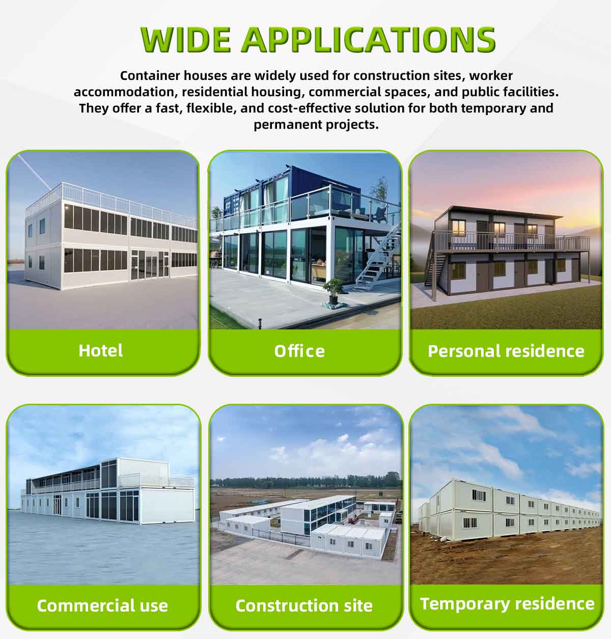 Factory Price Modern Luxury 20ft 40ft Flat Pack Container Module House Eco-friendly Villa Prefabricated Modular Prefab Home
