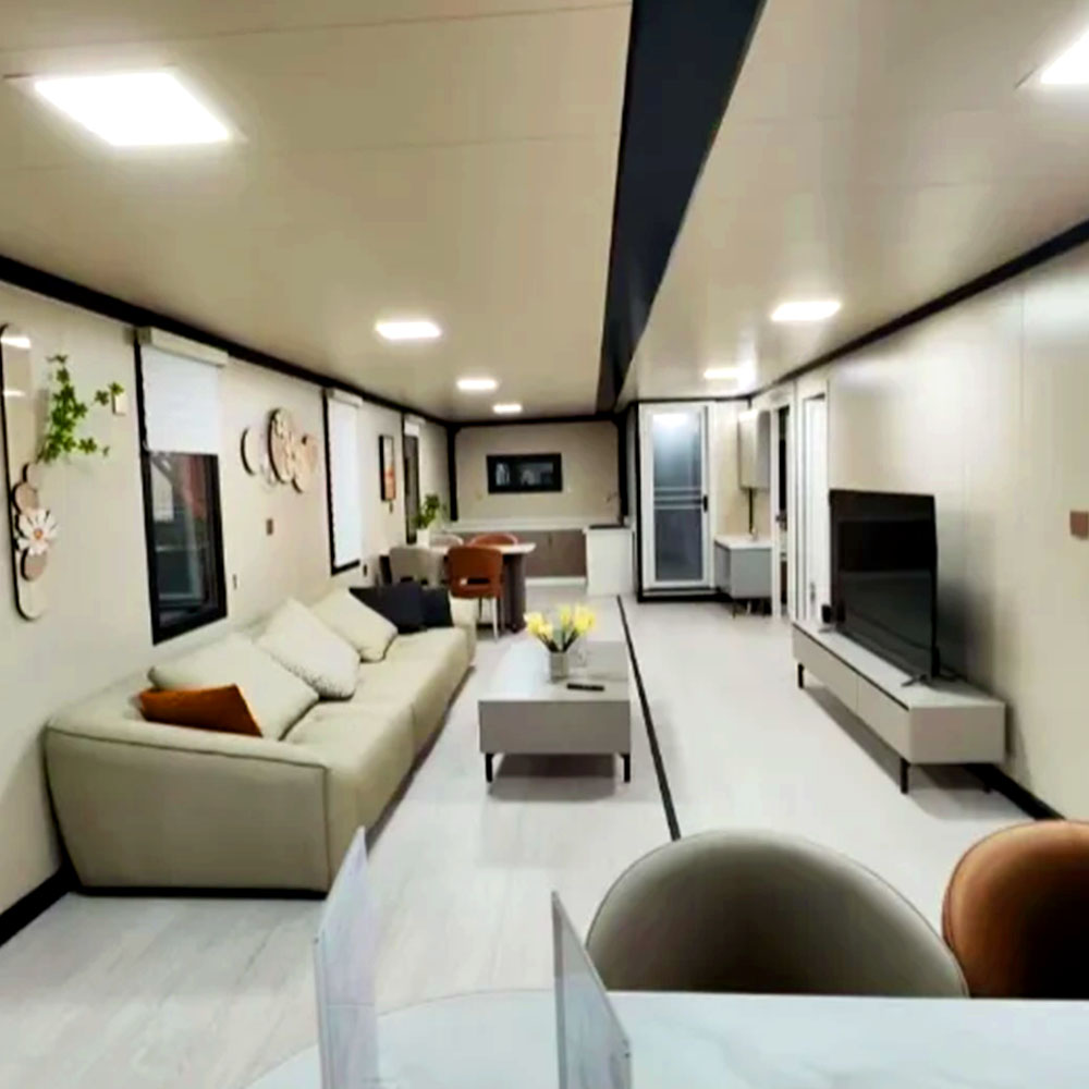 Luxury Expandable Prefab Modular Container House Fully Furnished 40ft 6 5 3 4 Bedrooms And Living Room Prefabricated House