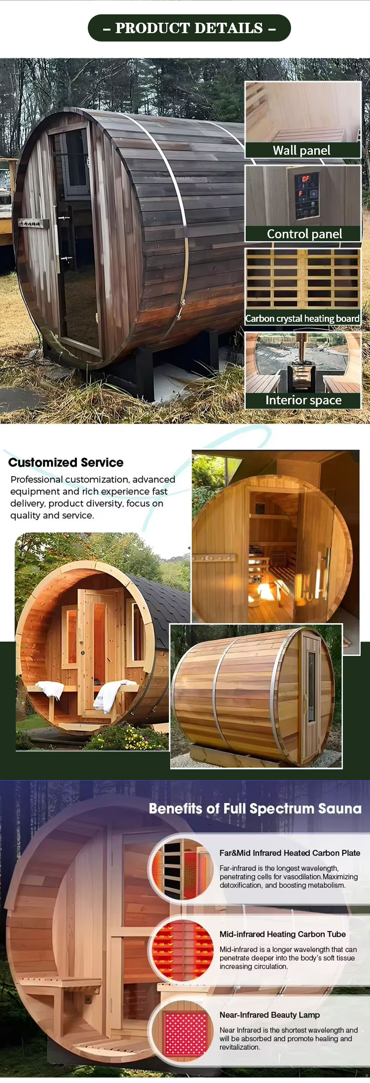 Outdoor Barrel Sauna Installation