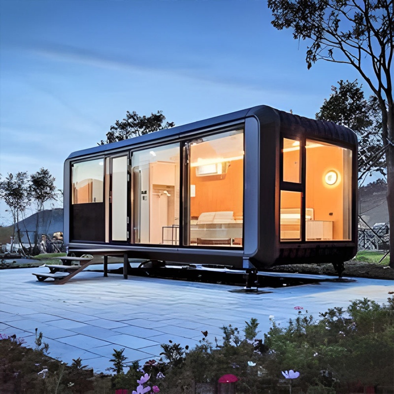 Cheap Prefab Popular Apple Cabin House Price Prefabricated Portable House Sleeping Container House for Hotel