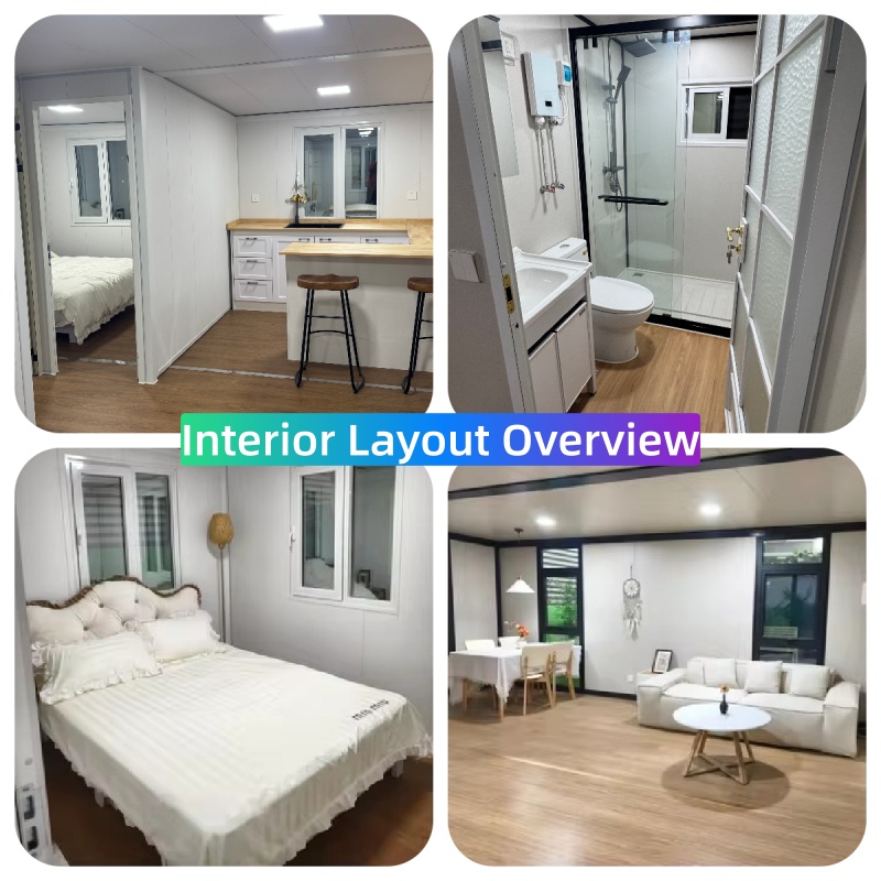 Ready to Move in True Turnkey Solution Two-story Double Wing Expandable Container House With Kitchen Bathroom for Villa Living