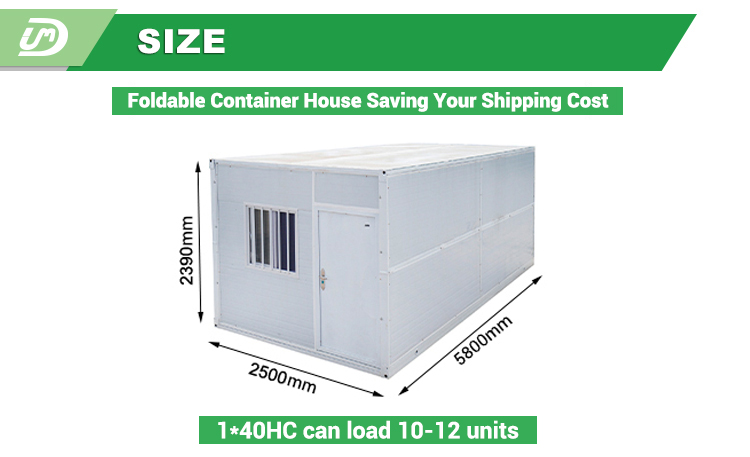 Folding container house structure