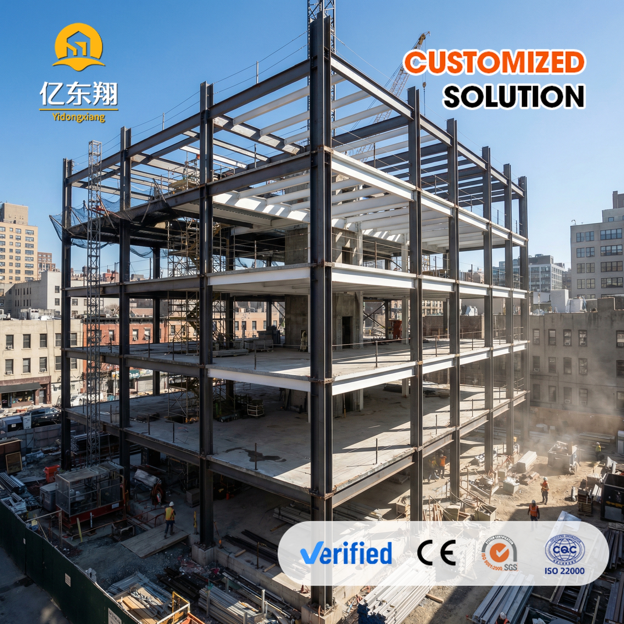 Prefabricated Modular Steel Frame Apartment Building With Fully Finished Interior For Immediate Residential Use