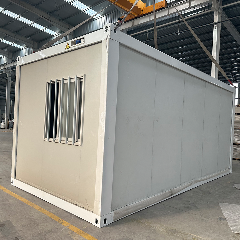 Customized Prefab Easy Build Movable Foldable House 20ft Prefab 1 Bedroom Office Tiny Apartment Z Shape Folding Container House
