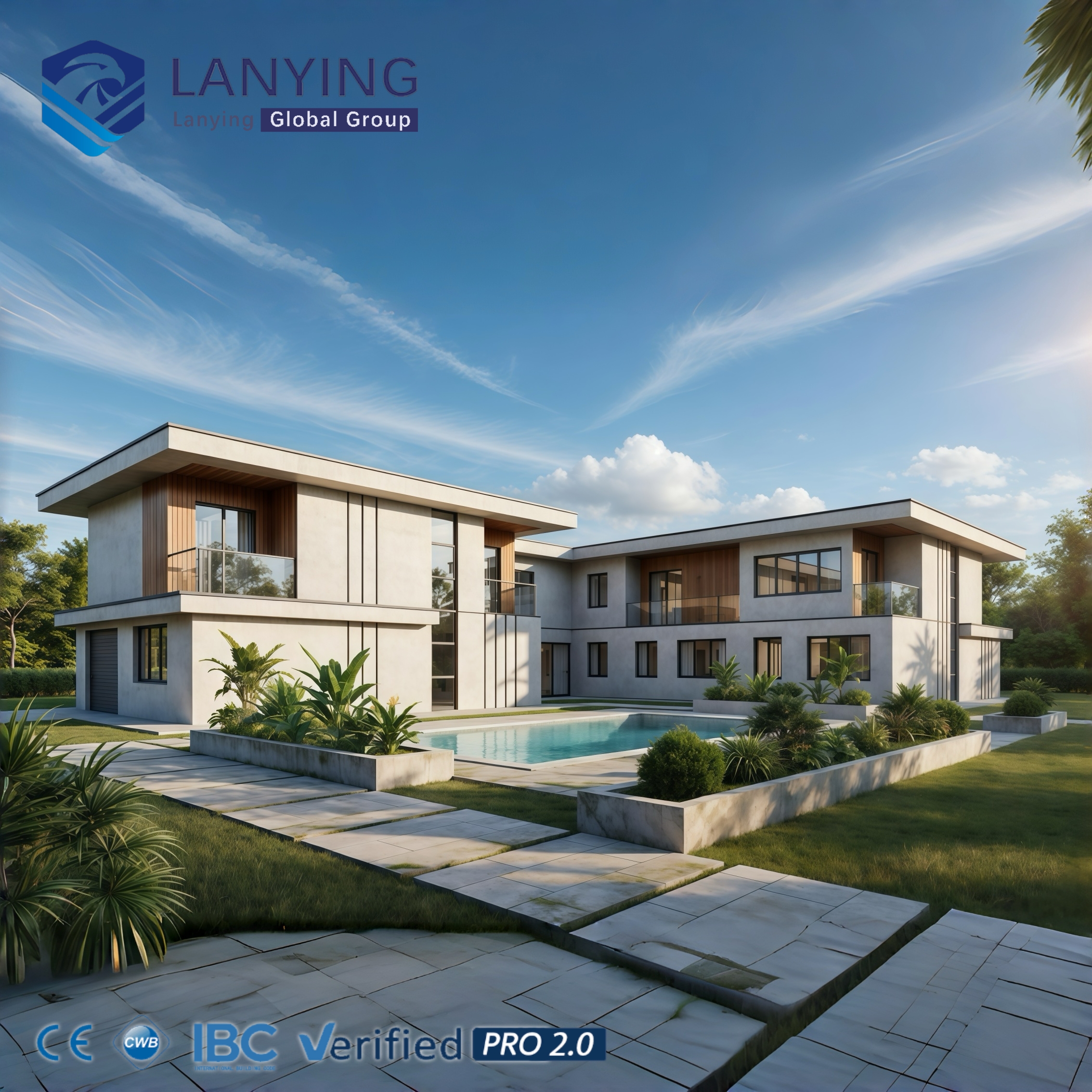 High-End Prefabricated Steel Structure Villa Modern Luxury Modular Hotel Custom Design Residential Solution