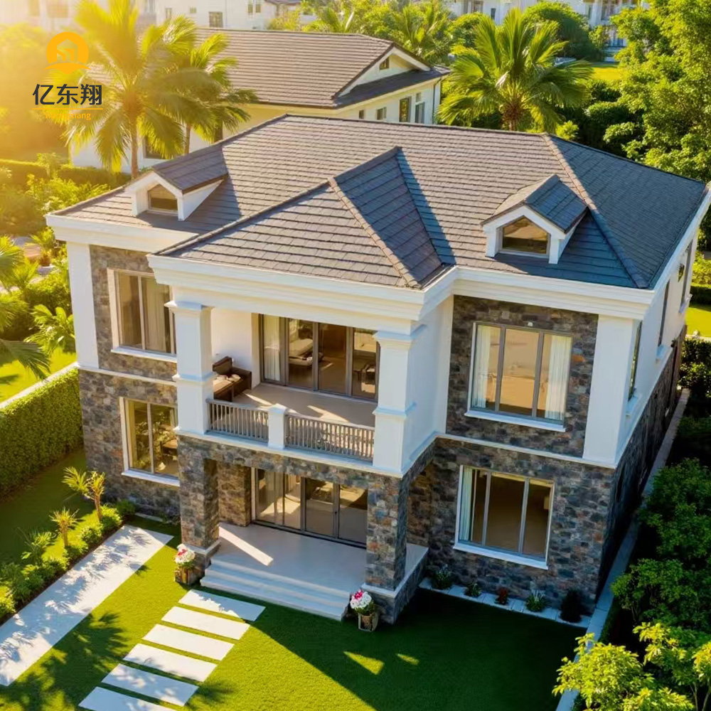 Customized Anti Corrosion Leisure Facilities Light Steel Structure Villa Luxury Smart Eco Friendly Light Steel Structure Villa