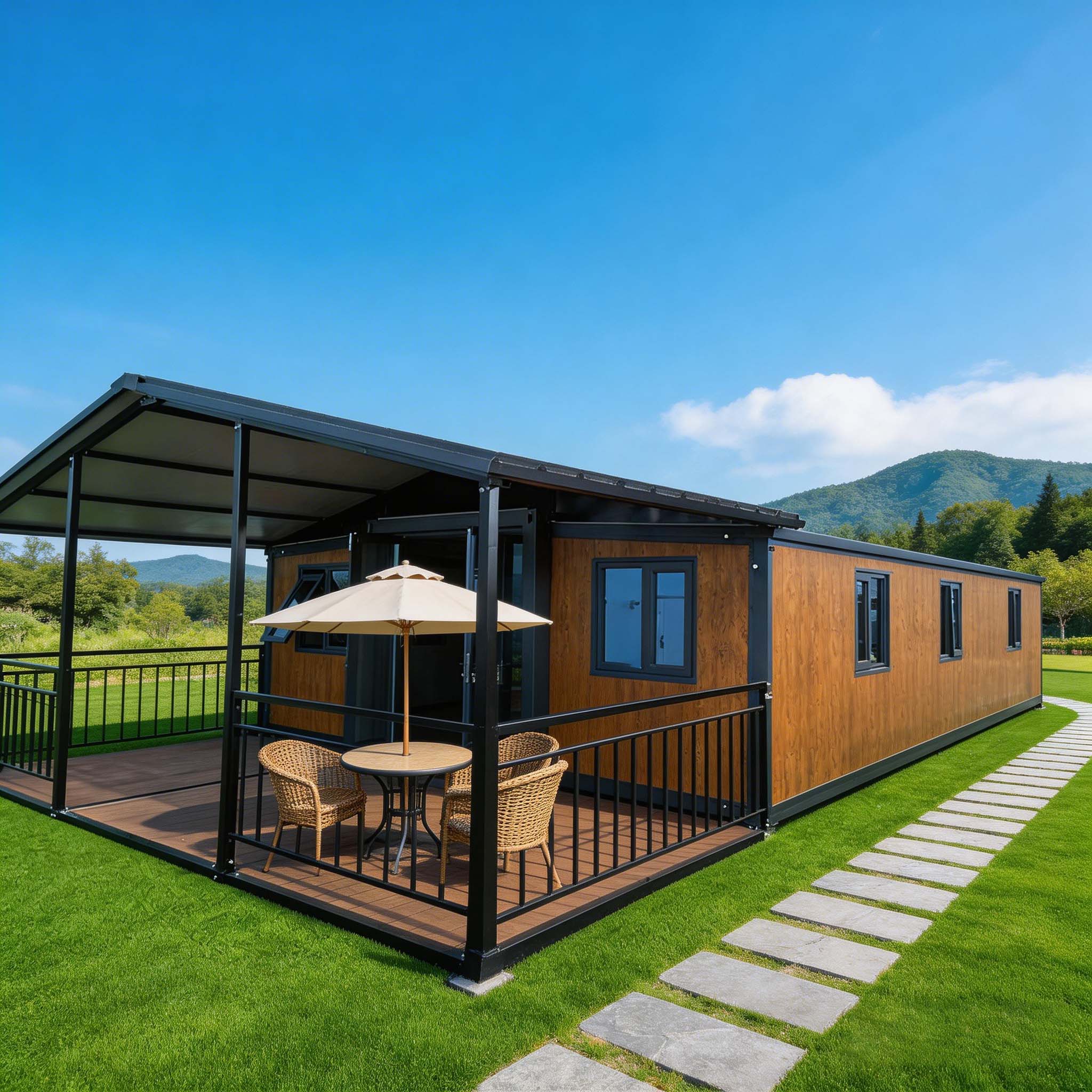 Luxury Expandable Prefab Modular Container House Fully Furnished 40ft 6 5 3 4 Bedrooms And Living Room Prefabricated House