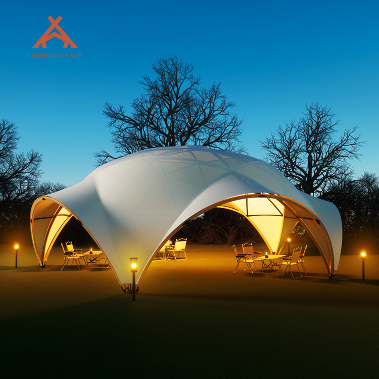 Kawagebo Kamp (KK) Customized 64㎡ Large PVDF Luxury Glamping Canopy Tent For Campgound