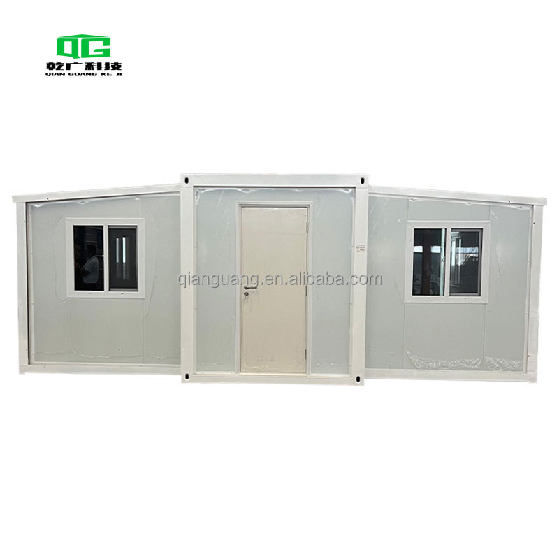 Contemporary White Outdoor Foldable Prefab House Home Made From Containers for Temporary Workers' Room for Villas